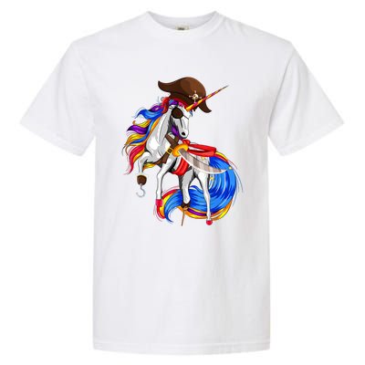 Pirate Unicorn Halloween Costume Family Kids Garment-Dyed Heavyweight T-Shirt