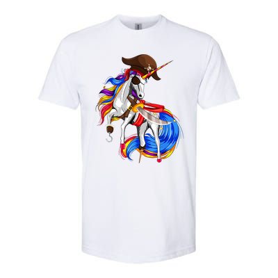 Pirate Unicorn Halloween Costume Family Kids Softstyle CVC T-Shirt