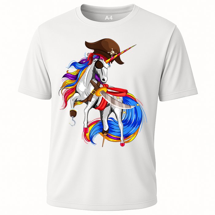 Pirate Unicorn Halloween Costume Family Kids Cooling Performance Crew T-Shirt