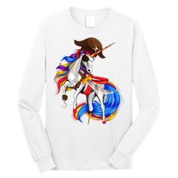 Pirate Unicorn Halloween Costume Family Kids Long Sleeve Shirt