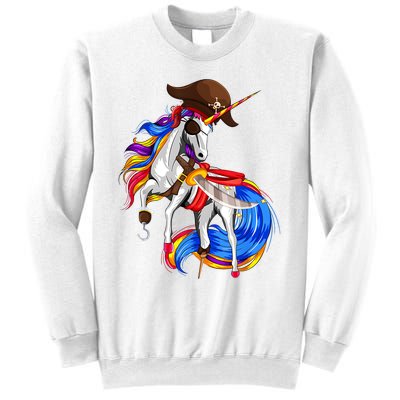 Pirate Unicorn Halloween Costume Family Kids Sweatshirt