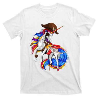 Pirate Unicorn Halloween Costume Family Kids T-Shirt