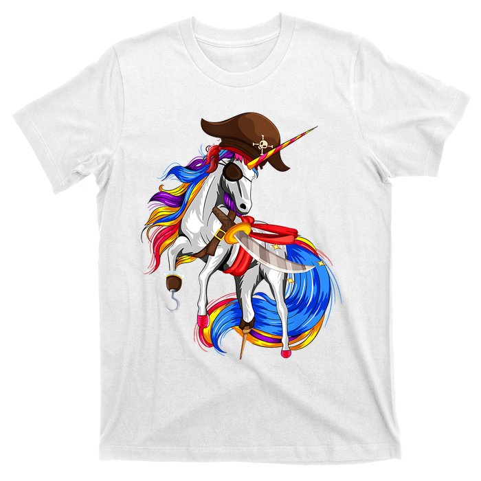 Pirate Unicorn Halloween Costume Family Kids T-Shirt