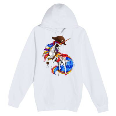 Pirate Unicorn Halloween Costume Family Kids Premium Pullover Hoodie