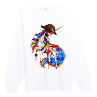 Pirate Unicorn Halloween Costume Family Kids Premium Crewneck Sweatshirt