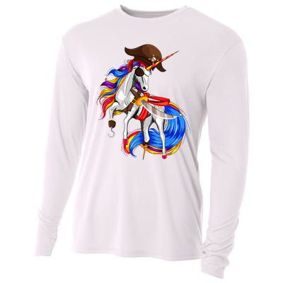 Pirate Unicorn Halloween Costume Family Kids Cooling Performance Long Sleeve Crew