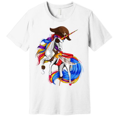 Pirate Unicorn Halloween Costume Family Kids Premium T-Shirt