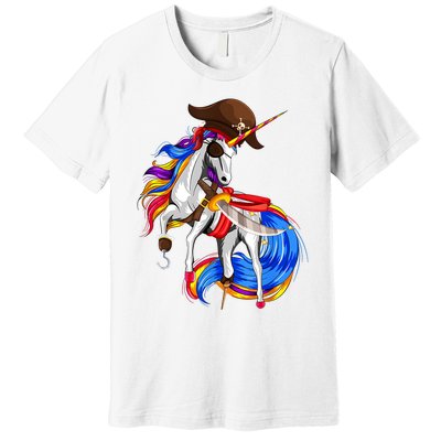 Pirate Unicorn Halloween Costume Family Kids Premium T-Shirt