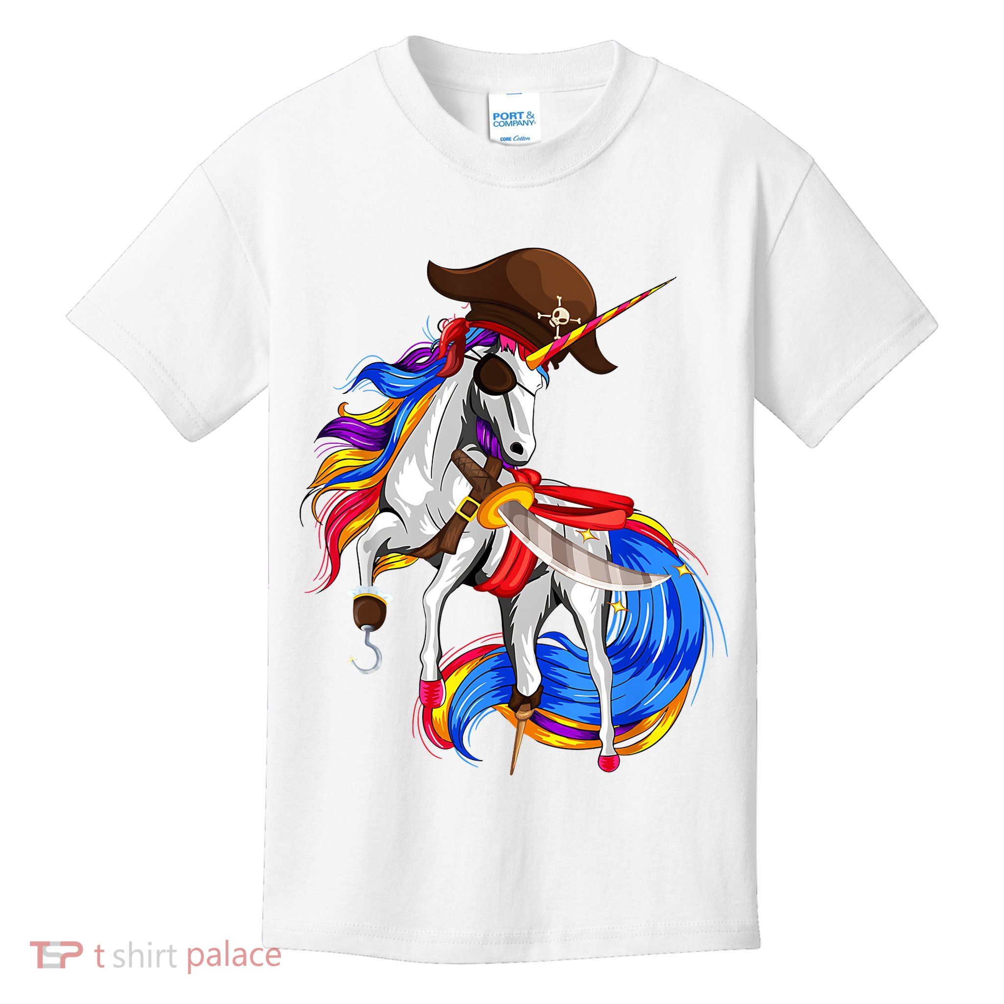 Pirate Unicorn Halloween Costume Family Kids Kids T-Shirt