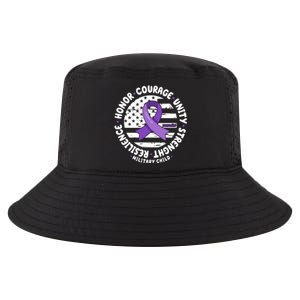 Purple Up Honor Unity Military Quote Ribbon Usa Cool Comfort Performance Bucket Hat