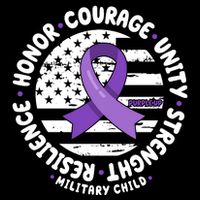 Purple Up Honor Unity Military Quote Ribbon Usa Bucket Hat