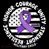 Purple Up Honor Unity Military Quote Ribbon Usa Wool Snapback Cap