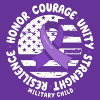 Purple Up Honor Unity Military Quote Ribbon Usa Performance Shirt
