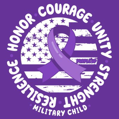 Purple Up Honor Unity Military Quote Ribbon Usa T-Shirt