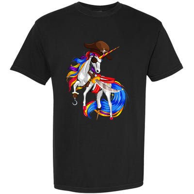 Pirate Unicorn Halloween Costume Family Garment-Dyed Heavyweight T-Shirt