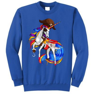 Pirate Unicorn Halloween Costume Family Tall Sweatshirt