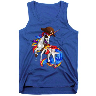 Pirate Unicorn Halloween Costume Family Tank Top