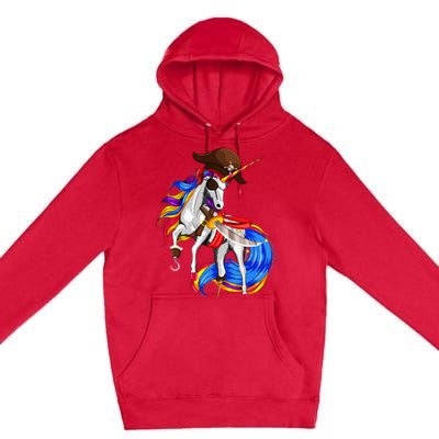 Pirate Unicorn Halloween Costume Family Premium Pullover Hoodie