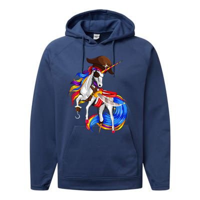 Pirate Unicorn Halloween Costume Family Performance Fleece Hoodie