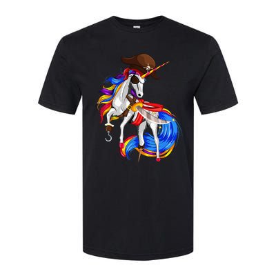 Pirate Unicorn Halloween Costume Family Softstyle CVC T-Shirt