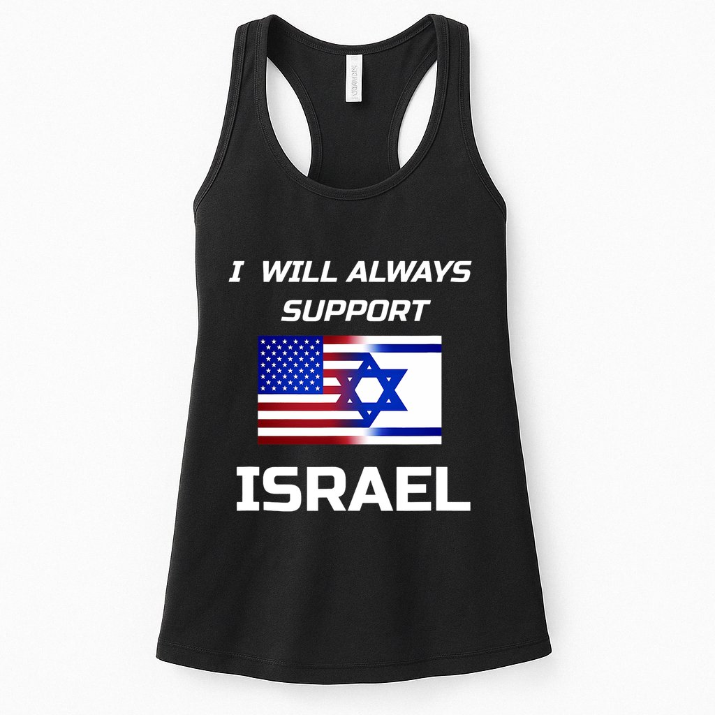 Patriotic Usa Israel American Flag To Support Israel Womens Tank Top