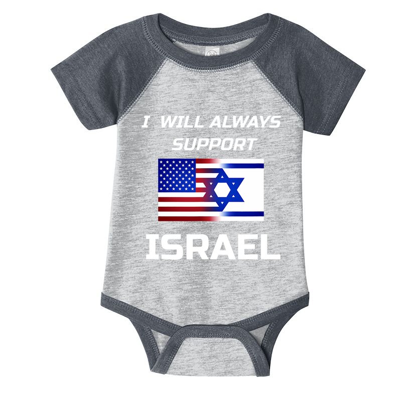 Patriotic Usa Israel American Flag To Support Israel Infant Baby Jersey Bodysuit