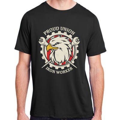 Proud Union Iron Worker Gift Adult ChromaSoft Performance T-Shirt