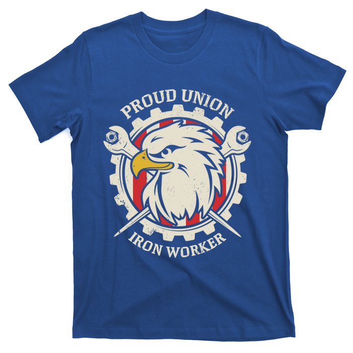 Proud Union Iron Worker Gift T-Shirt