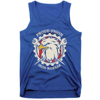 Proud Union Iron Worker Gift Tank Top