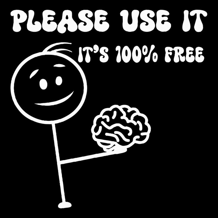 Please Use It Brain Funny Use Your Brain 16 in Basic Backpack