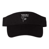 Please Use It Brain Funny Use Your Brain Valucap Bio-Washed Visor