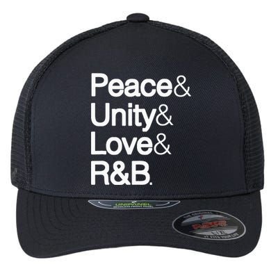 Peace Unity Love & R&B Rnb Soul Music Lovers Flexfit Unipanel Trucker Cap