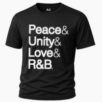 Peace Unity Love & R&B Rnb Soul Music Lovers Cooling Performance Crew T-Shirt