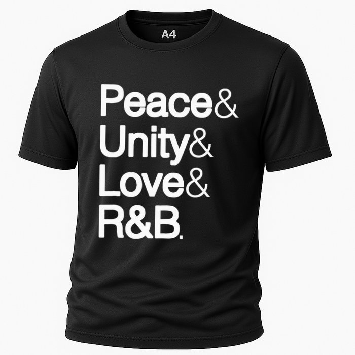 Peace Unity Love & R&B Rnb Soul Music Lovers Cooling Performance Crew T-Shirt