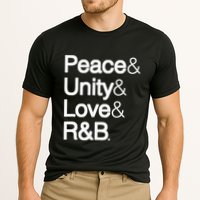 Peace Unity Love & R&B Rnb Soul Music Lovers Cooling Performance Crew T-Shirt