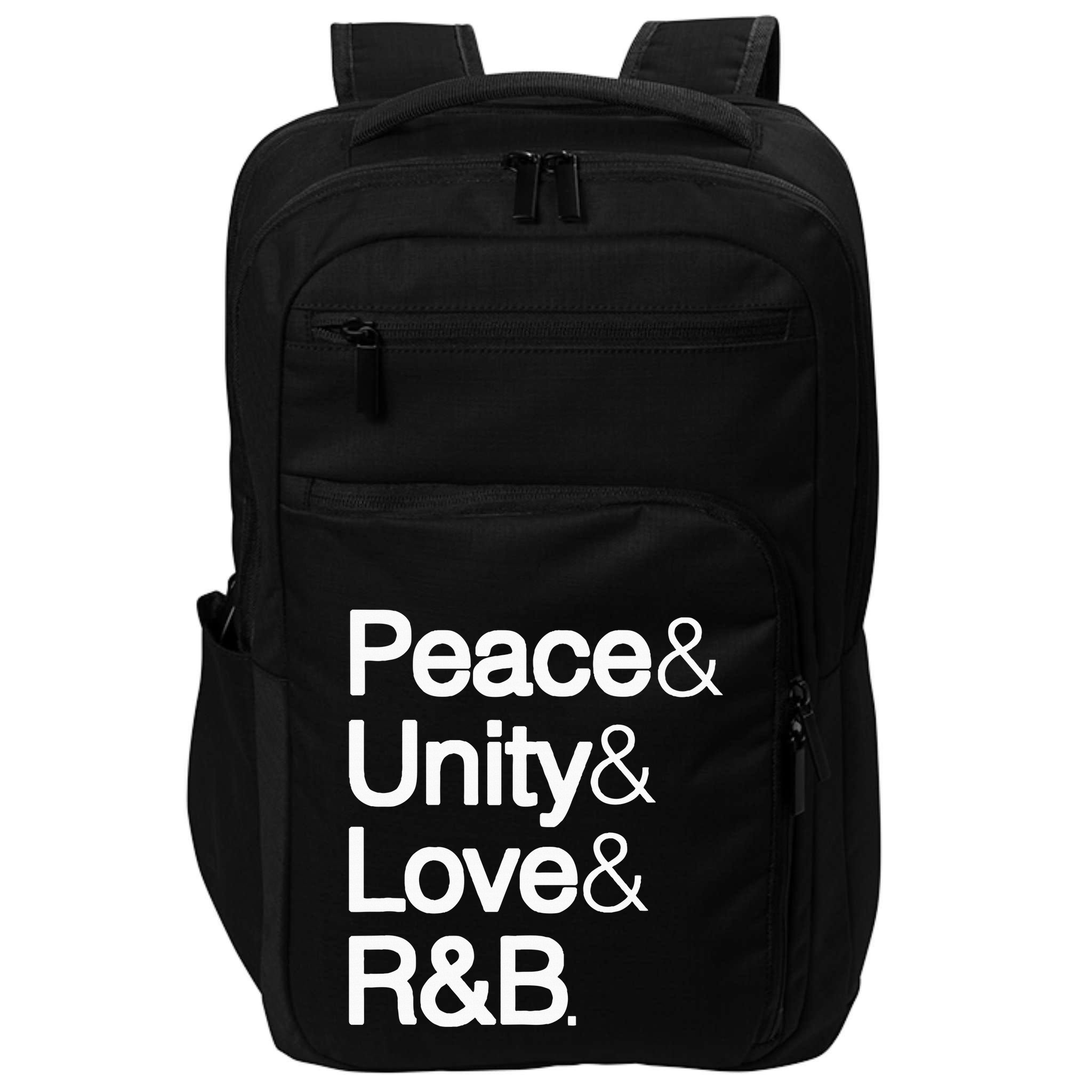Peace Unity Love & R&B Rnb Soul Music Lovers Impact Tech Backpack