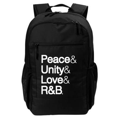 Peace Unity Love & R&B Rnb Soul Music Lovers Backpack