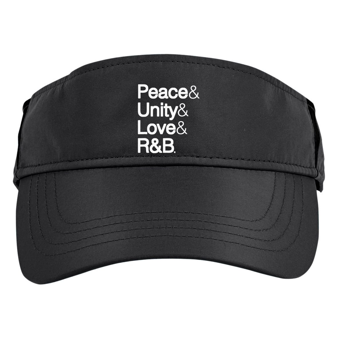 Peace Unity Love & R&B Rnb Soul Music Lovers Adult Drive Performance Visor