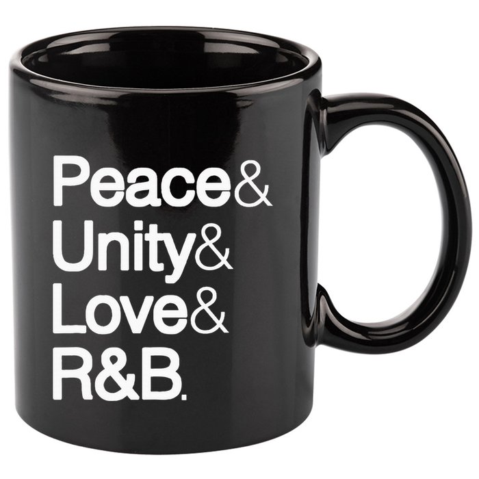 Peace Unity Love & R&B Rnb Soul Music Lovers 11oz C Handle Ceramic Mug