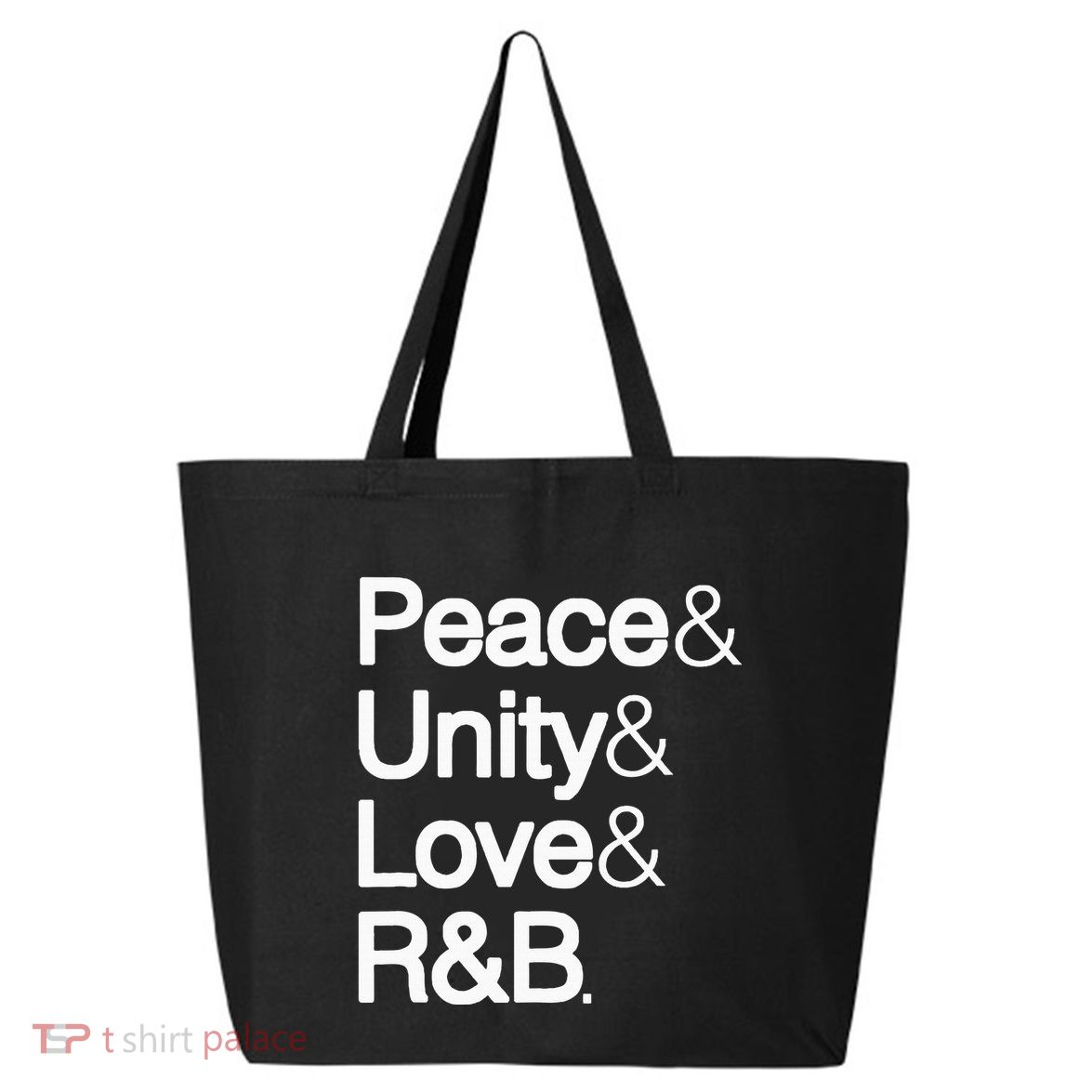 Peace Unity Love & R&B Rnb Soul Music Lovers 25L Jumbo Tote