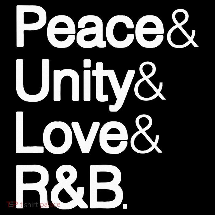 Peace Unity Love & R&B Rnb Soul Music Lovers Kids T-Shirt