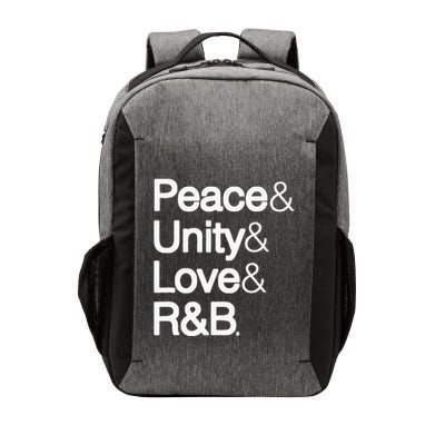 Peace Unity Love & R&B Rnb Soul Music Lovers Vector Backpack