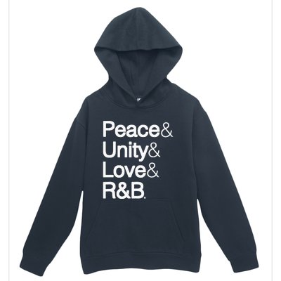 Peace Unity Love & R&B RnB Soul Music Lovers Urban Pullover Hoodie