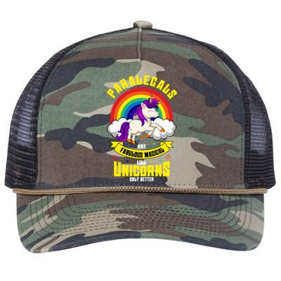 Paralegal Unicorn Law Attorney Legal Assistant Litigator Gift Retro Rope Trucker Hat Cap