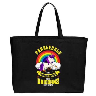 Paralegal Unicorn Law Attorney Legal Assistant Litigator Gift Cotton Canvas Jumbo Tote