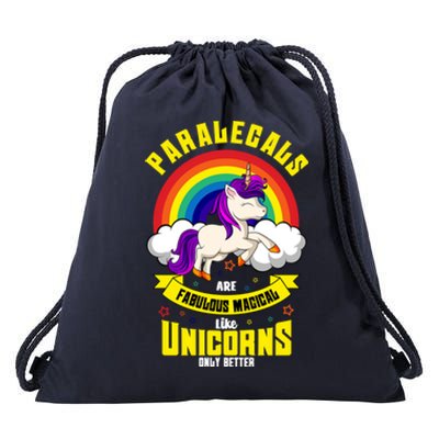 Paralegal Unicorn Law Attorney Legal Assistant Litigator Gift Drawstring Bag