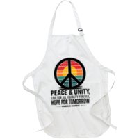 Peace Unity Love For All Equality Forever Hope For Tomorrow Apron
