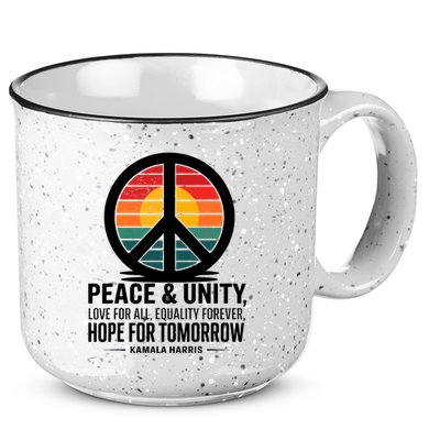 Peace Unity Love For All Equality Forever Hope For Tomorrow 15oz Campfire Ceramic Mug