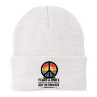 Peace Unity Love For All Equality Forever Hope For Tomorrow Beanie
