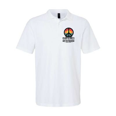 Peace Unity Love For All Equality Forever Hope For Tomorrow Polo